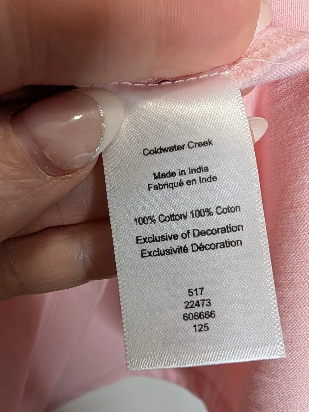 Coldwater Creek Embroidered Heart Floral Tee Pink 3X Cottagecore Boho Top - Picture 5 of 7